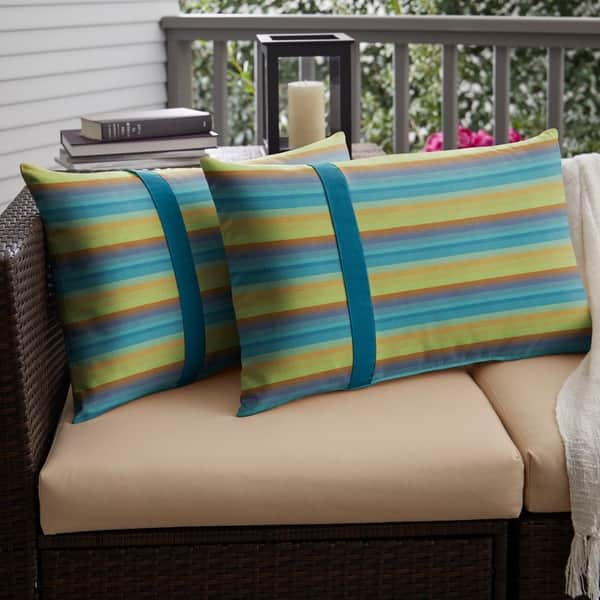 Rustic Fade Resistant Outdoor Throw Pillows - Bed Bath & Beyond