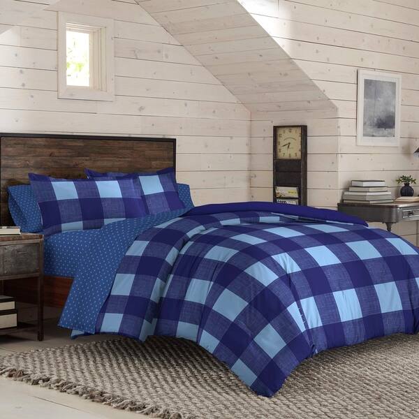 Shop Izod Buffalo Plaid Reversible Comforter Set With Shams On