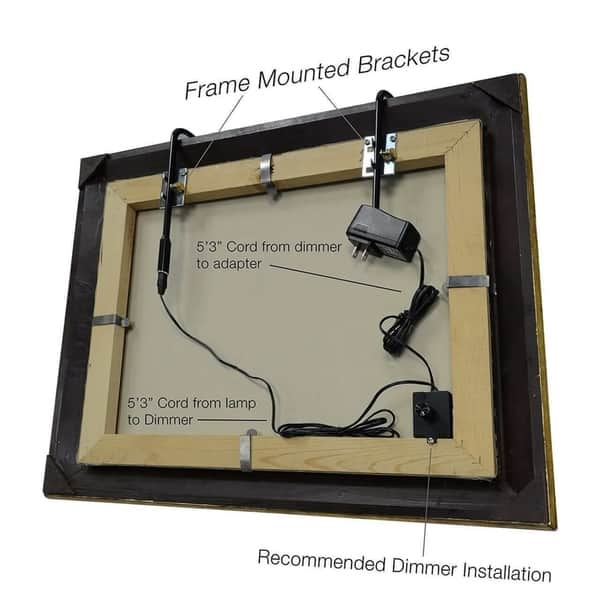 Cocoweb 12 Tru-Slim LED Picture Light in Oil Rubbed Bronze with Plug-in Adapter