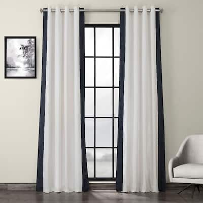 Exclusive Fabrics Grommet Vertical Colorblock Curtain (1 Panel)