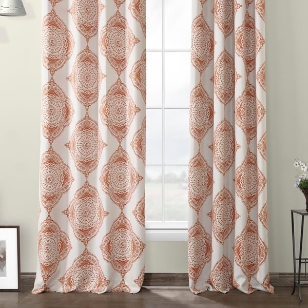 Shop The Curated Nomad Henna Grommet Blackout Curtain Panel Pair