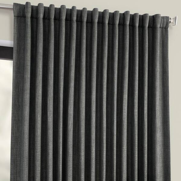 Shop Porch Den Milazzo Faux Linen Extra Wide Blackout Curtain