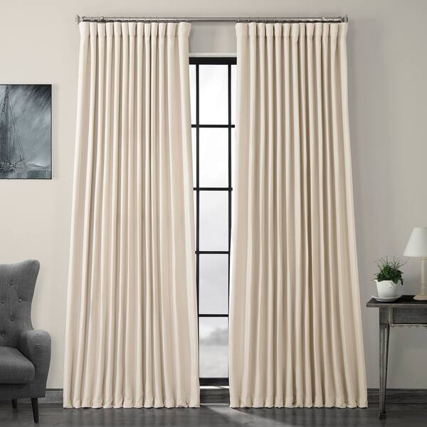 Shop Porch Den Milazzo Faux Linen Extra Wide Blackout Curtain