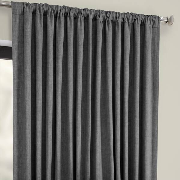 Shop Porch Den Milazzo Faux Linen Extra Wide Blackout Curtain