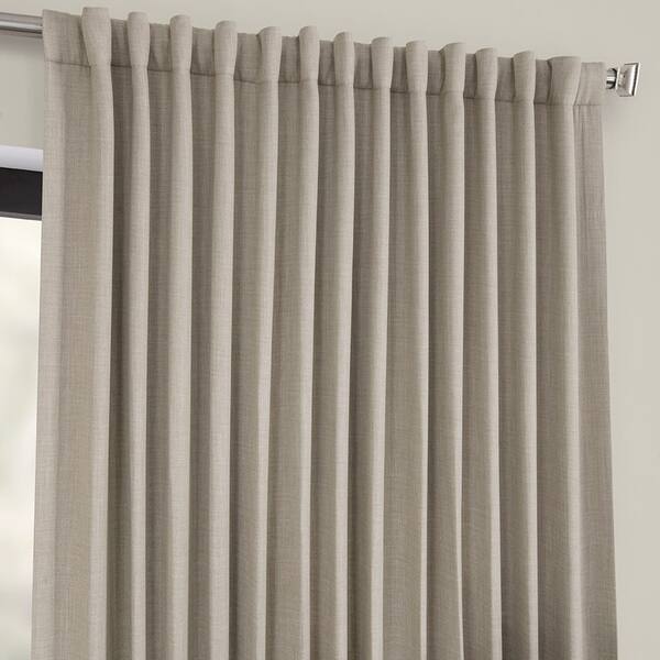 Shop Porch Den Milazzo Faux Linen Extra Wide Blackout Curtain