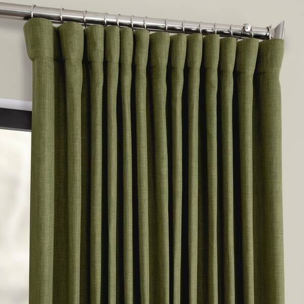 Shop Porch Den Milazzo Faux Linen Extra Wide Blackout Curtain