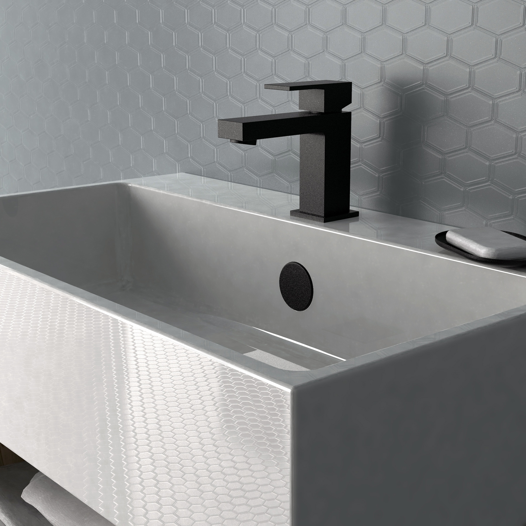Shop Belanger Qua21cmb Single Handle Bathroom Faucet In Matte