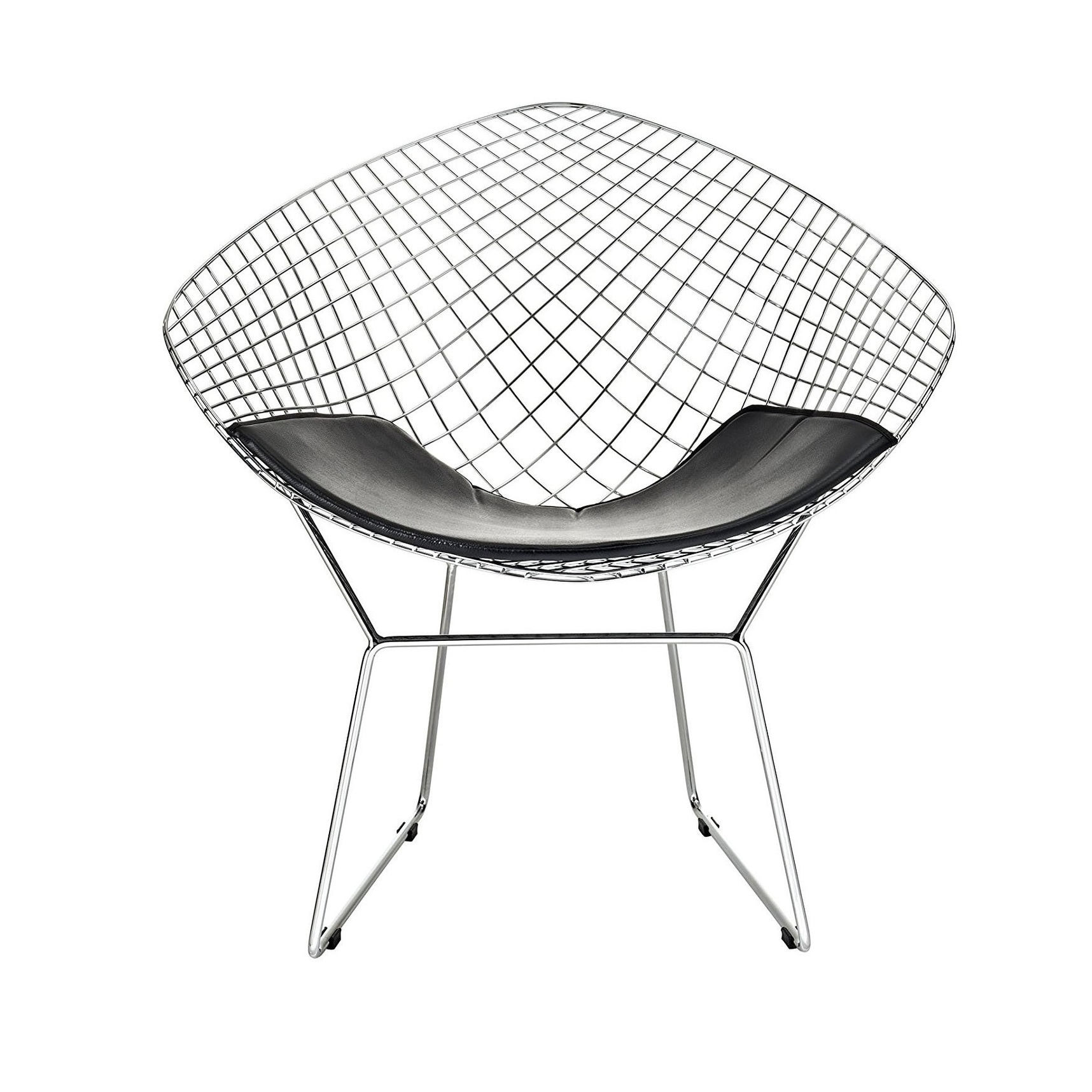 bertoia diamond chair in black