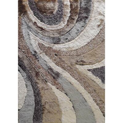 Earth Tone 5x7 Contemporary Area Rug - Big