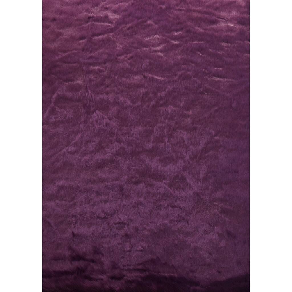 Purple Sheepskin 5x7 Faux Fur - Big