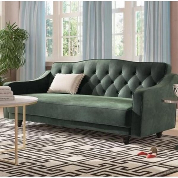 Tufted Sleeper Sofa - On Sale 