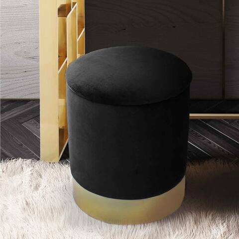 Pri Black Storage Ottoman