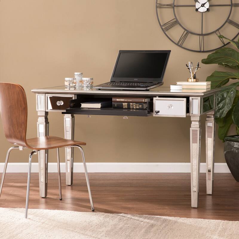 SEI Furniture Wheaton Glam Mirror Writing Desk