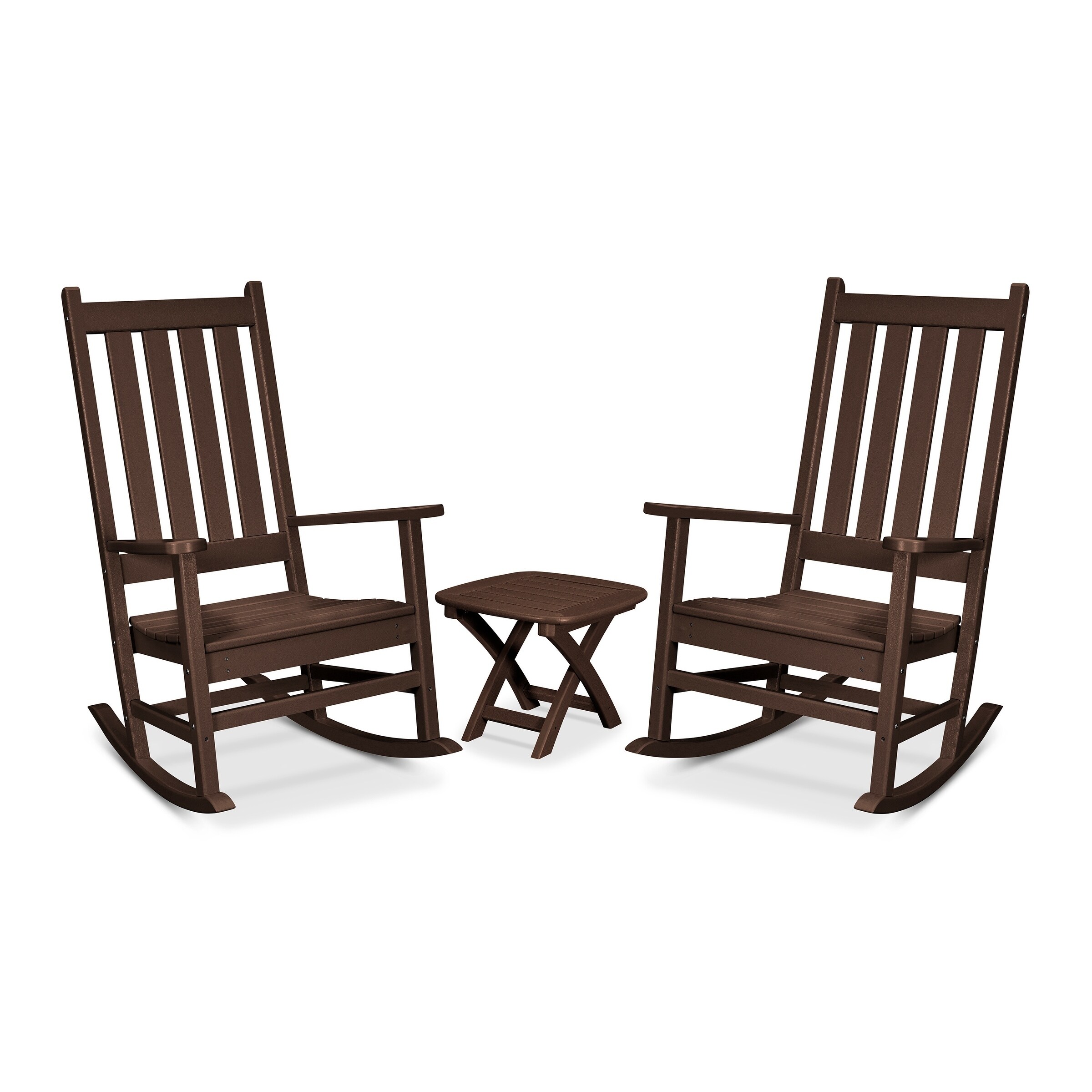 Shop Trex Outdoor Furniture Cape Cod 3 Piece Porch Rocking Chair Set Overstock 28908611