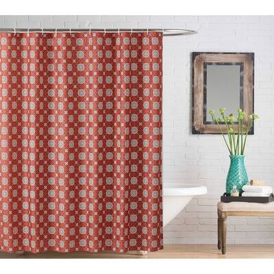 Red Geometric Shower Curtains Find Great Shower Curtains
