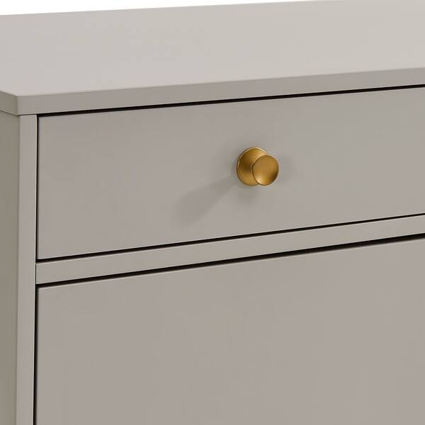 Shop Holly Martin Helston Gray Writing Desk On Sale Free