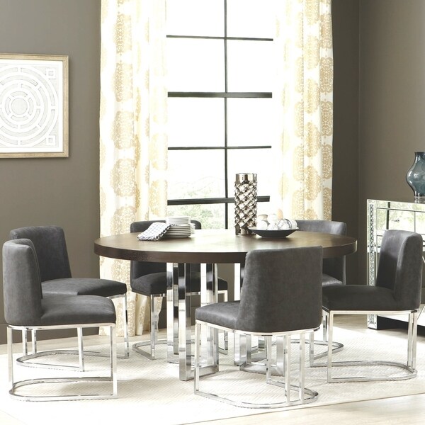 Modern Chic Design Round Dining Set Free Shipping