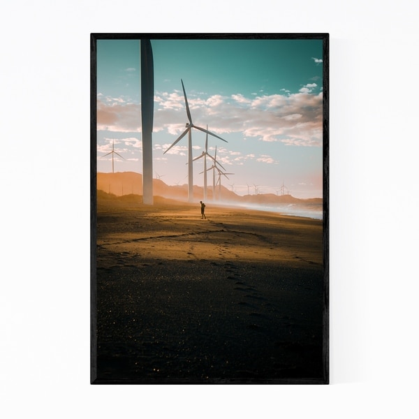 Noir Gallery Philippines Bangui Windmills Framed Art Print