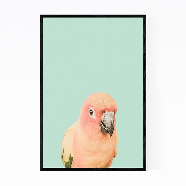 Noir Gallery Tropical Bird Animal Pastels Framed Art Print