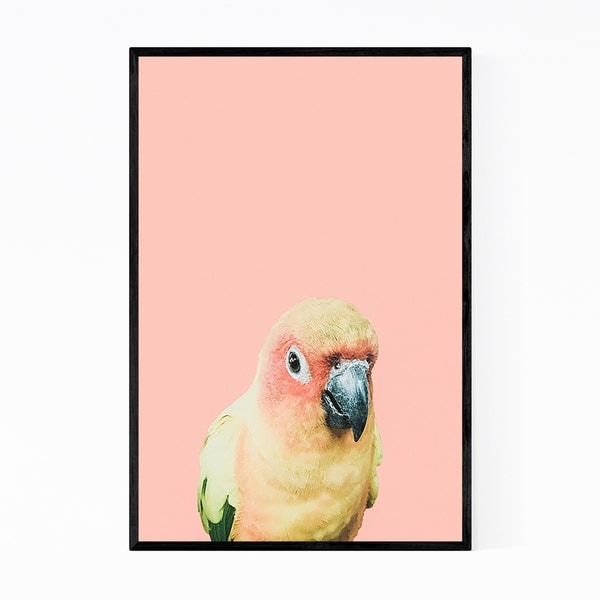 Noir Gallery Tropical Bird Animal Pastels Framed Art Print