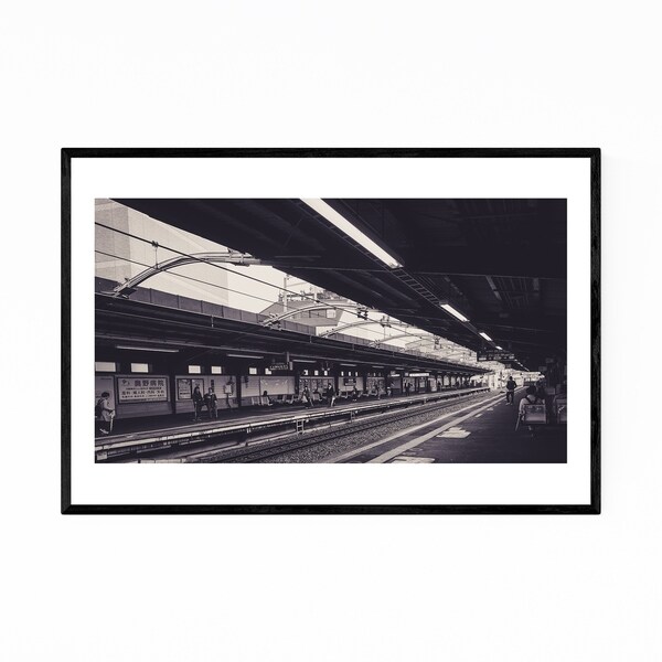 Noir Gallery Osaka Japan Train Station Framed Art Print
