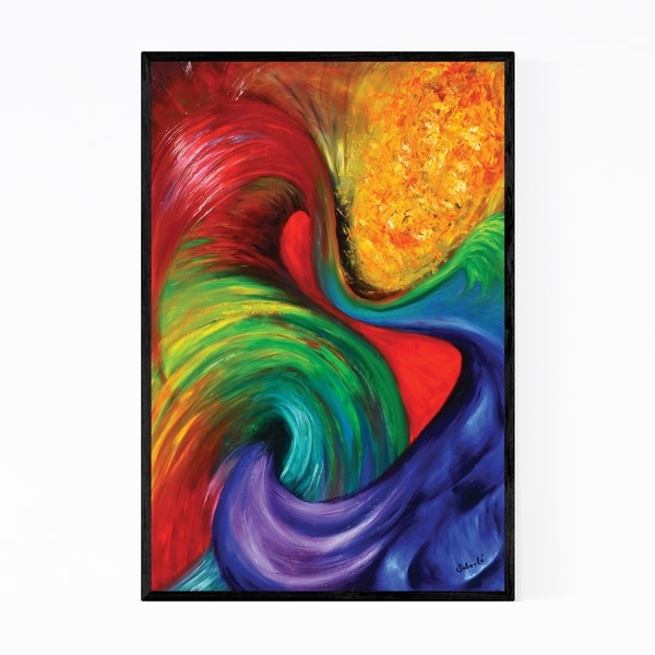 Noir Gallery Abstract Oil Canvas Print Framed Art Print