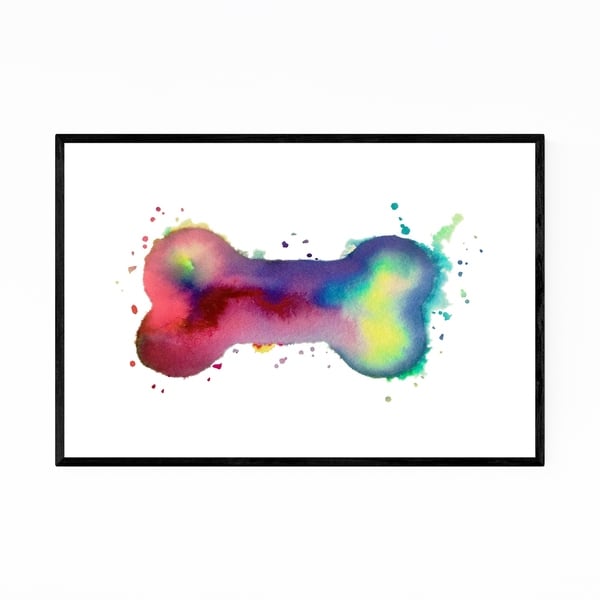 Noir Gallery Dog Bone Pets Animal Lover Gift Framed Art Print