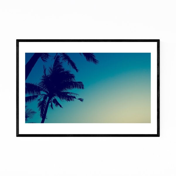 Noir Gallery Mumbai India Palm Trees Abstract Framed Art Print
