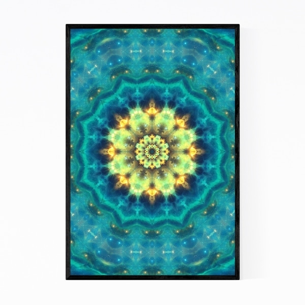 Noir Gallery Mandala Pattern Abstract Framed Art Print