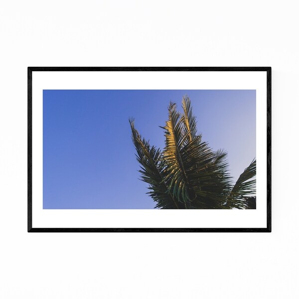 Noir Gallery Palm Trees Mumbai India Framed Art Print