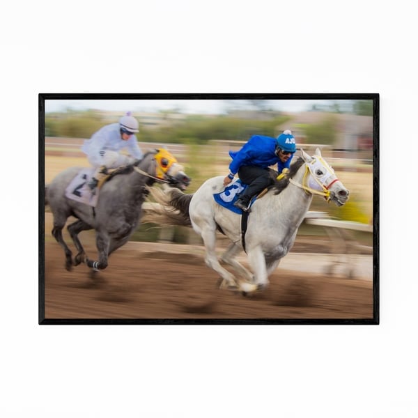 Noir Gallery Race Horse Rillito Race Track AZ Framed Art Print