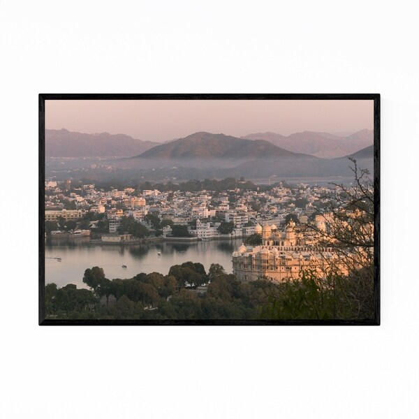 Noir Gallery Udaipur India Mountains Nature Framed Art Print
