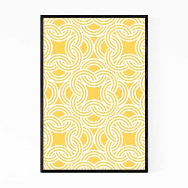 Noir Gallery Abstract Pattern Geometric Framed Art Print