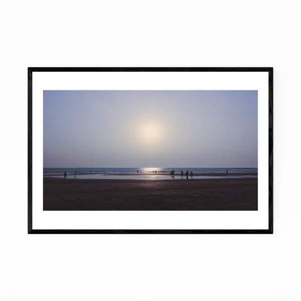 Noir Gallery Goa India Beach Coastal Ocean Framed Art Print