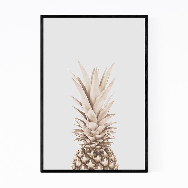 Noir Gallery Pineapple Fruit Kitchen Gift Framed Art Print