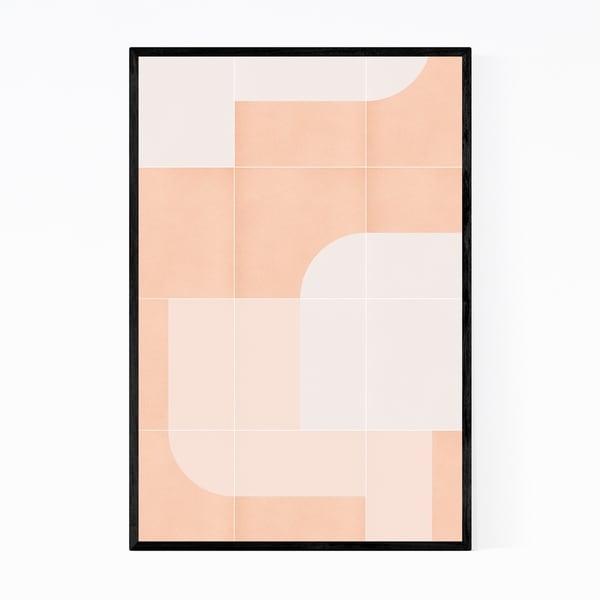 Noir Gallery Mid Century Modern Pattern Minimal Framed Art Print