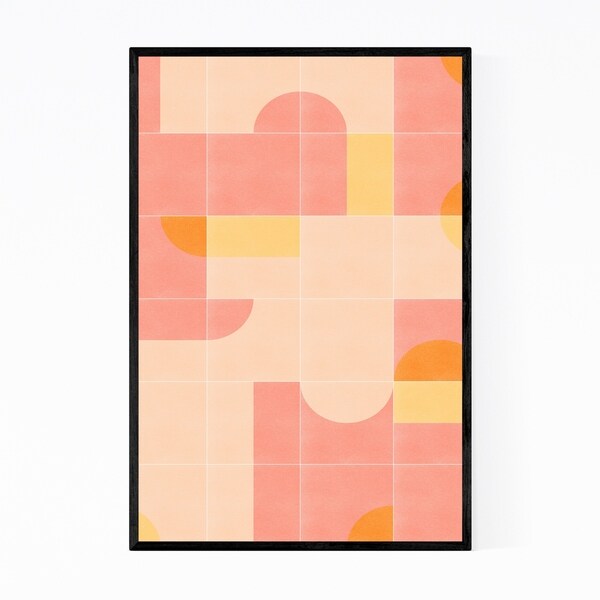 Noir Gallery Mid Century Modern Pattern Minimal Framed Art Print