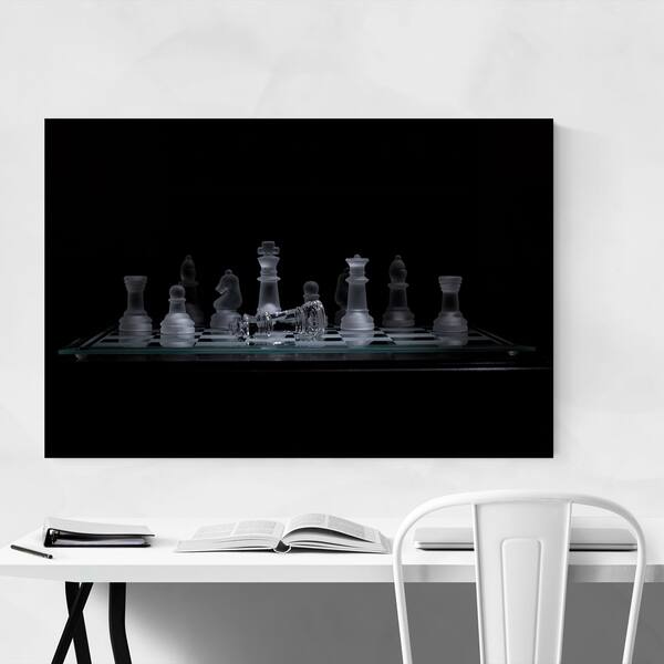 Shop Noir Gallery Chess Board Strategy Game Metal Wall Art Print Overstock 28911666