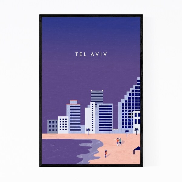 Noir Gallery Tel Aviv Israel Vintage Travel Framed Art Print