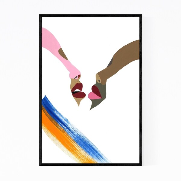 Noir Gallery Feminine Figurative Portrait Love Framed Art Print