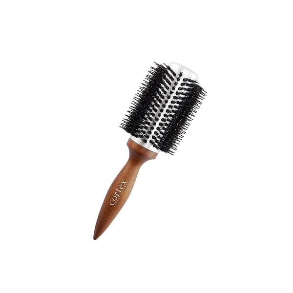 nylon and boar bristle round hair brush