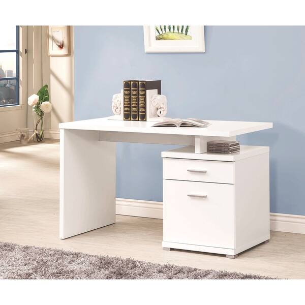 Shop Modern Design White Home Office Writing Computer Desk With