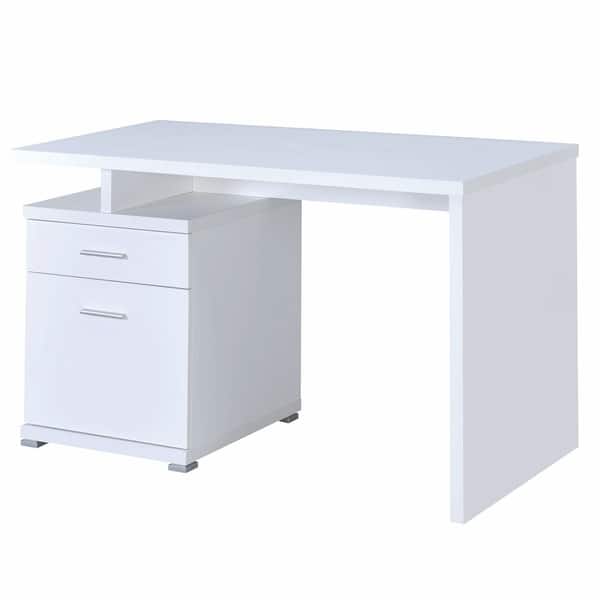 Shop Modern Design White Home Office Writing Computer Desk With