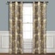 preview thumbnail 1 of 22, Lush Decor Farmhouse Bird And Flower Insulated Grommet Blackout Window Curtain Panel Pair 84 Inches - Gray & Yellow