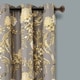 preview thumbnail 2 of 22, Lush Decor Farmhouse Bird And Flower Insulated Grommet Blackout Window Curtain Panel Pair