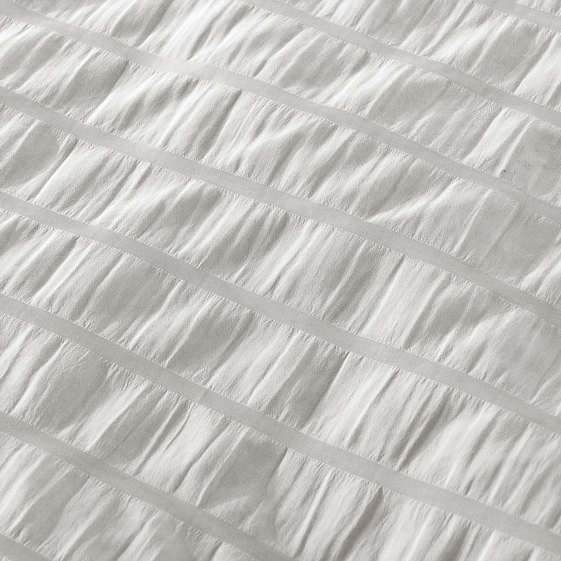 Lush Decor Farmhouse Seersucker 5 Piece Comforter Set