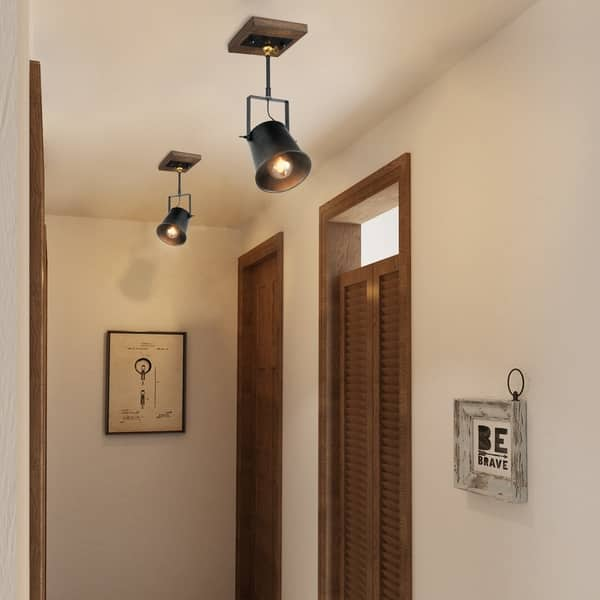 Shop The Gray Barn Hickory Place Wood Ceiling Track Lighting