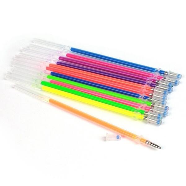 Shop 12 24 36pcs Colorful Gel Pen Refills Kids Painting Drawing