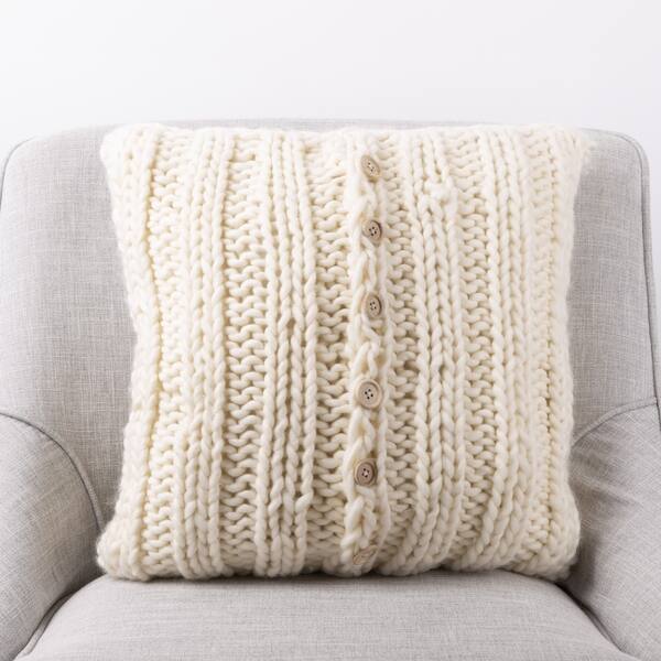 Shop The Curated Nomad Division Handmade Acrylic Cable Knit Shop The Curated Nomad Division Handmade Acrylic Cable Knit