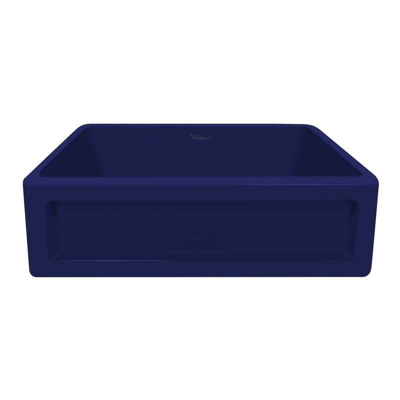 Shakerhaus 33" Reversible Kitchen Fireclay Sink with Shaker Design on one Side and Beveled Design on Opposite Side